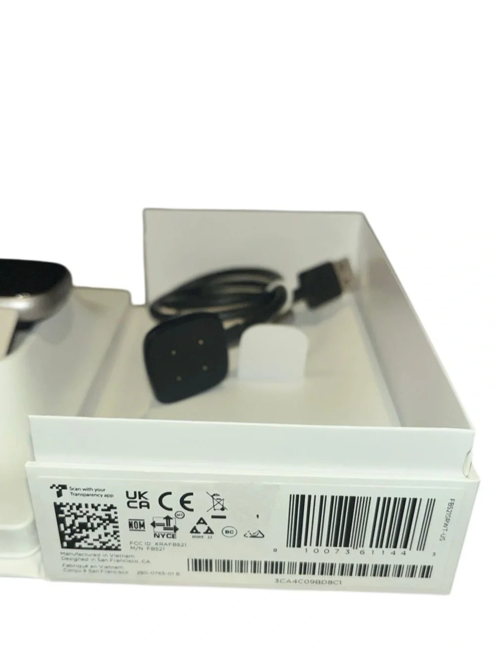 Fitbit Sense 2 Smartwatch Aluminum 24mm * Like New * 2 Bands * Box * Charger